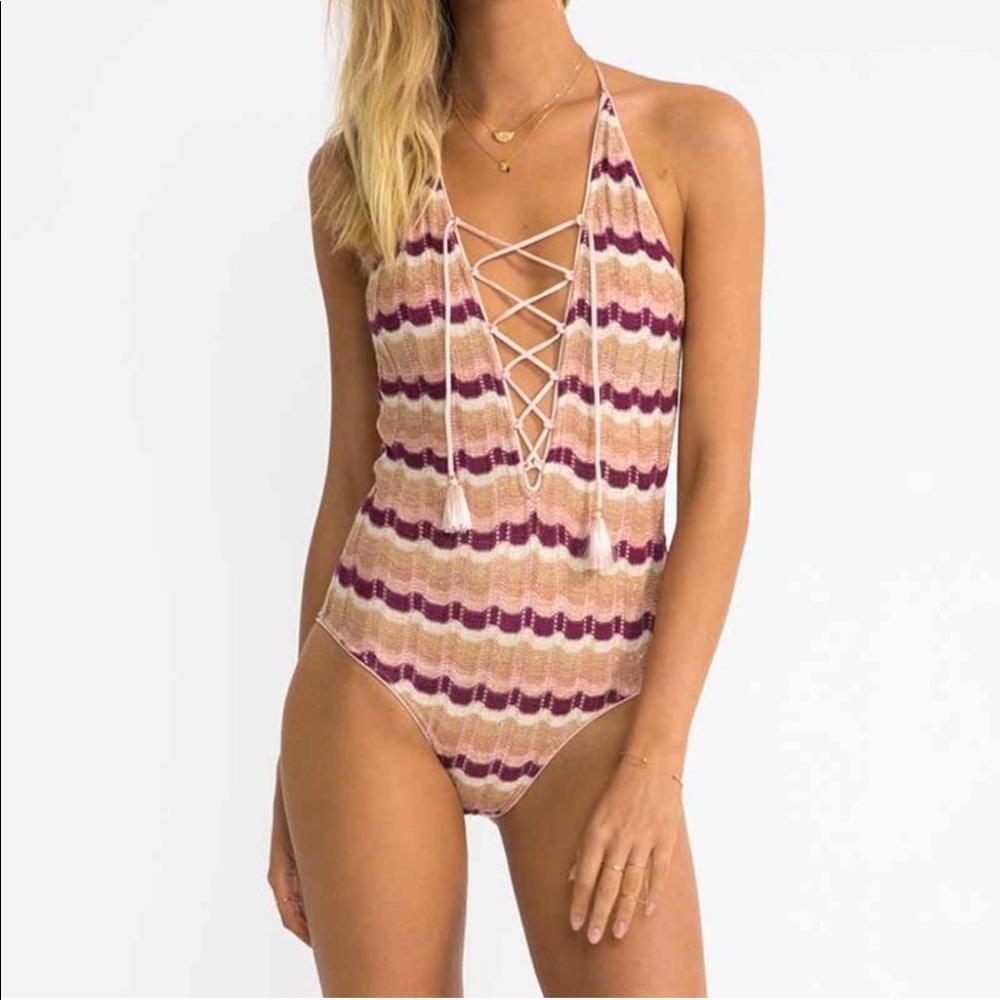 Suboo Blush Ombre One Piece NWT - Picture 2 of 5